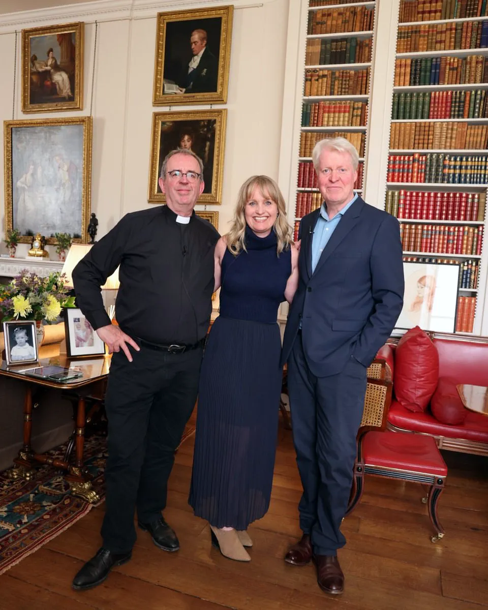 The intrepid trio at Althorp